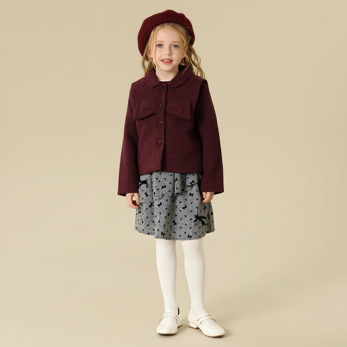 Solid Jacket For Girls