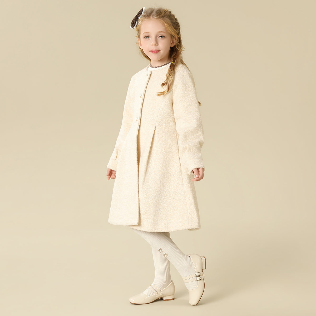 Solid Jacket For Girls