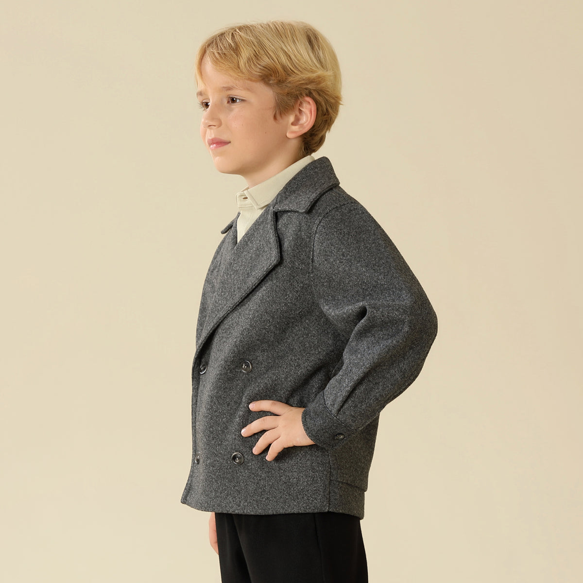 Solid Jacket For Boys