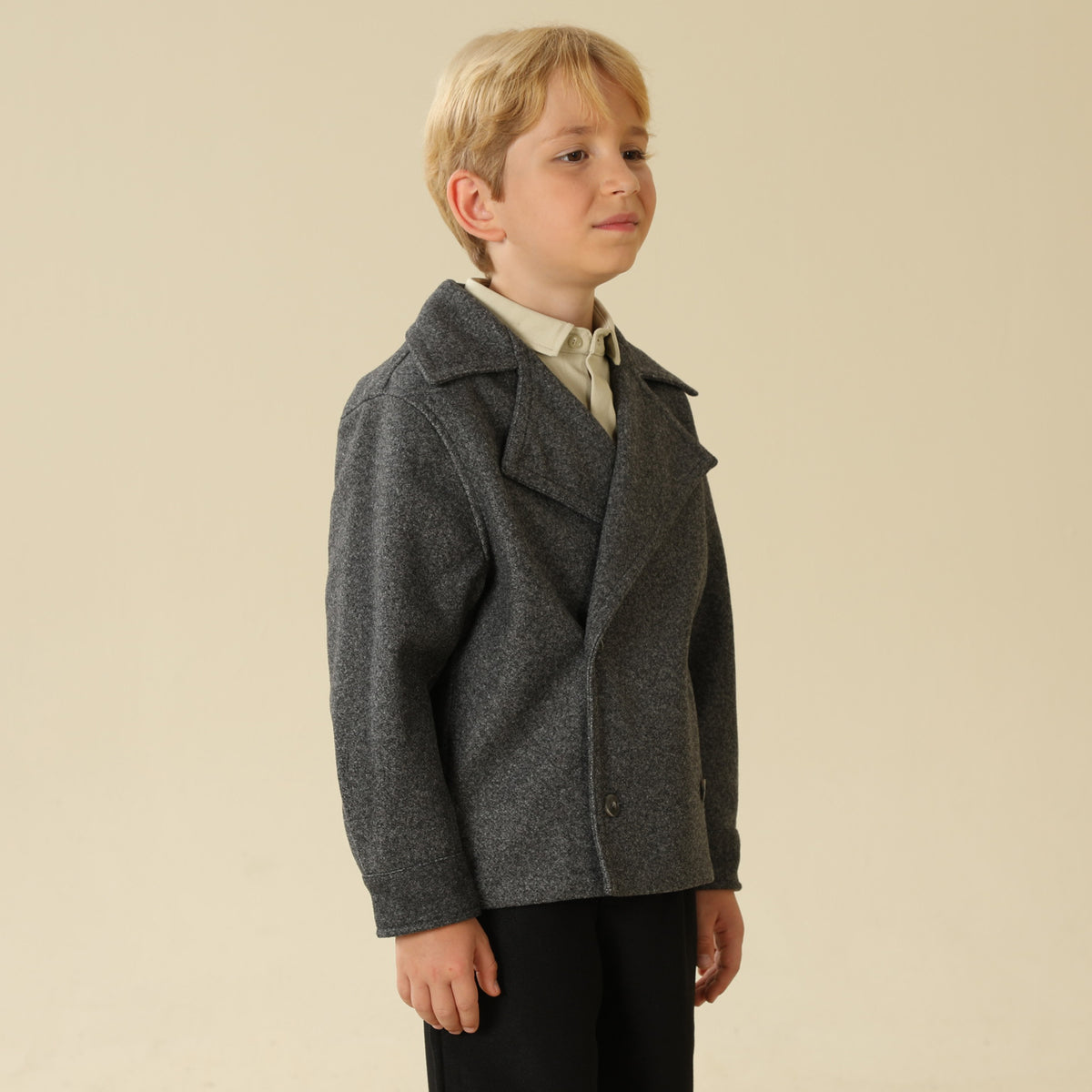 Solid Jacket For Boys