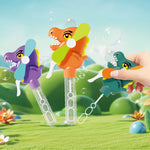 Large Dinosaur Bubble Hand Pressure Fan Image