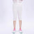 White Embroidery Basic Leggings for Girls Image