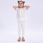 Embroidery Basic Leggings for Girls Image