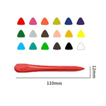 Non Stick Triangular Crayon (18 Colors) Image
