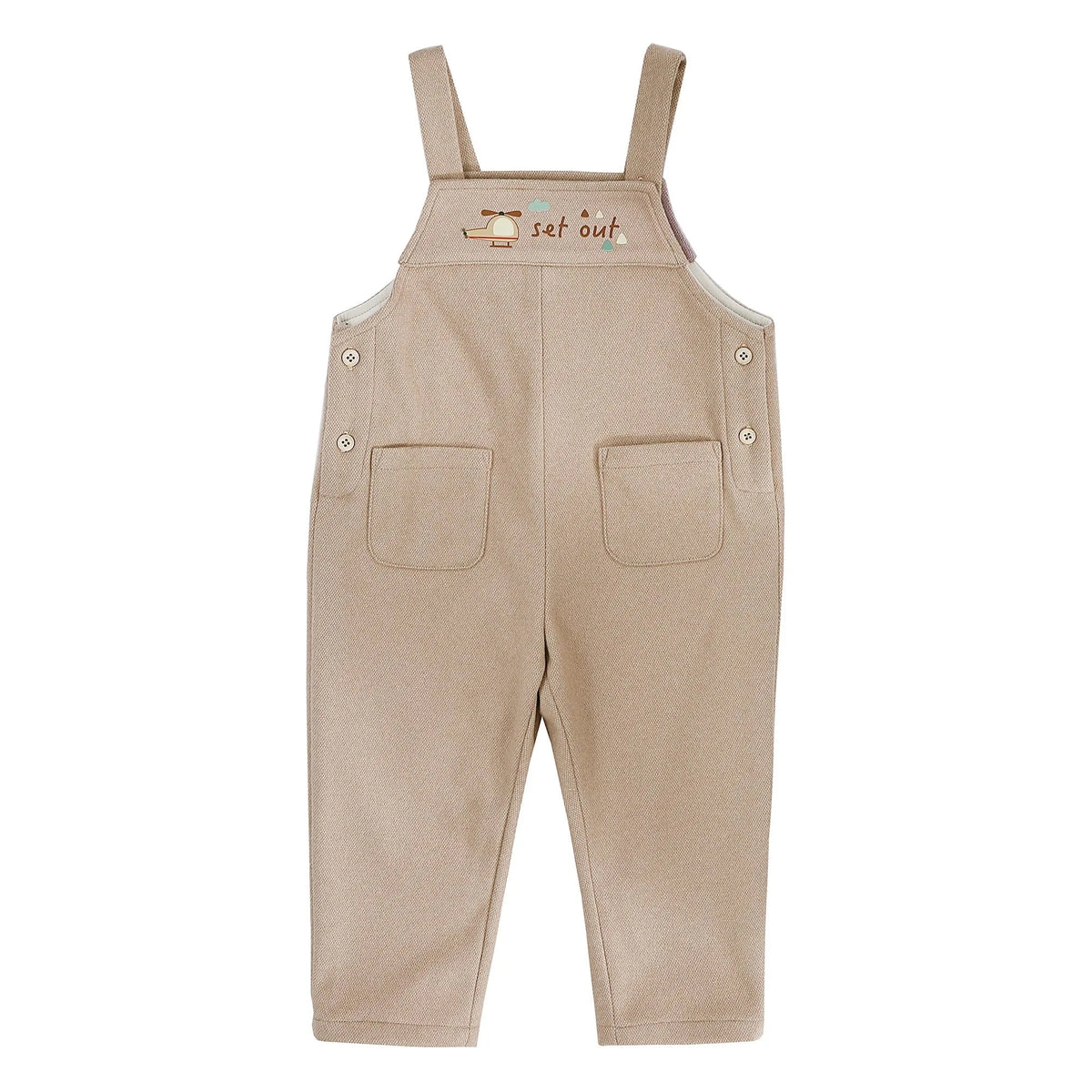 Casual Printed Overalls for Baby boy Image
