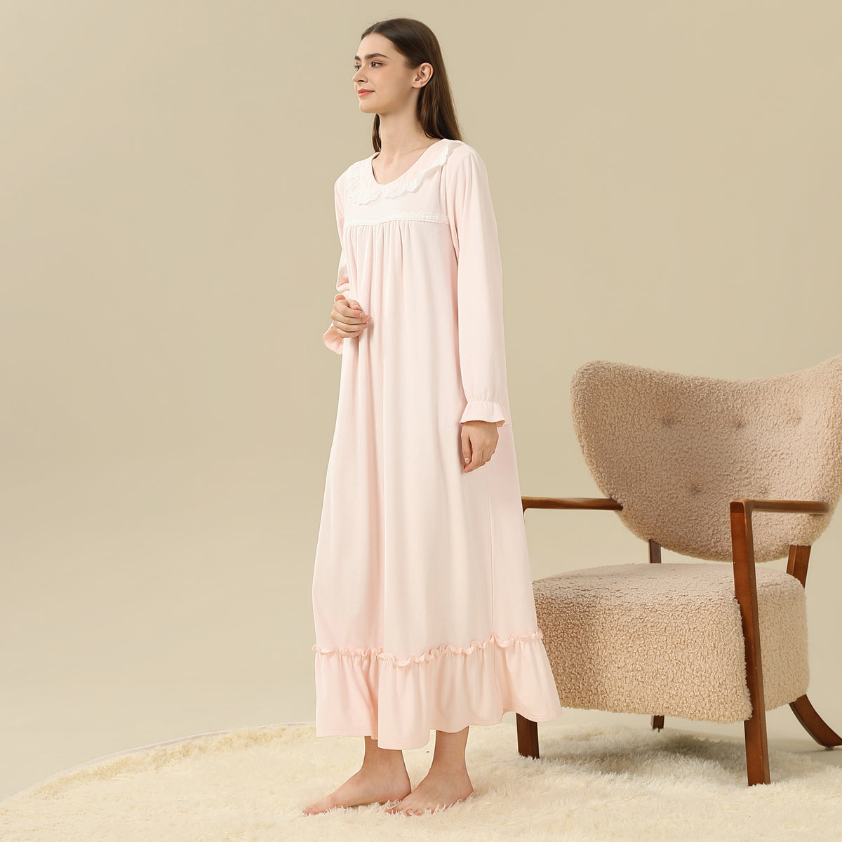 laced PajamaDress For Women