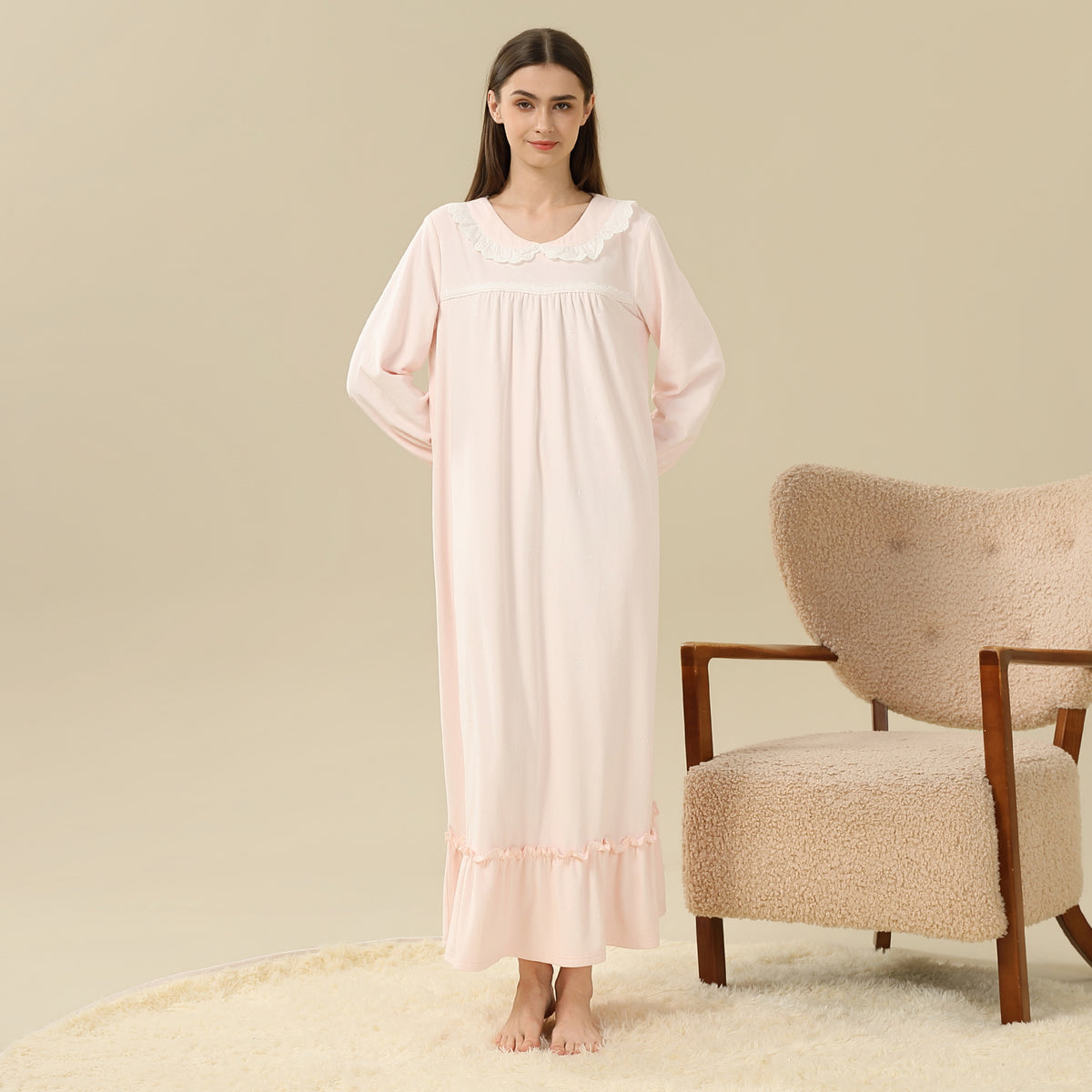laced PajamaDress For Women