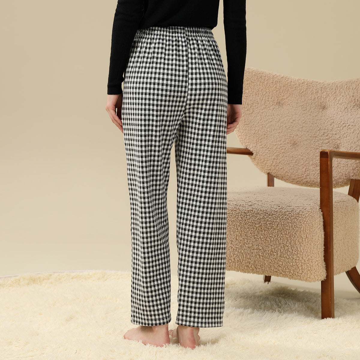 Checked PajamaPants For Women