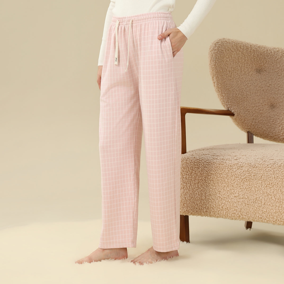 Checked PajamaPants For Women