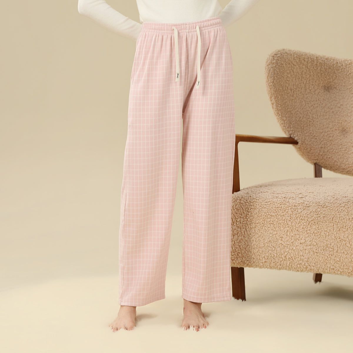 Checked PajamaPants For Women