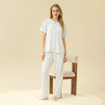 Jacquard Pajama Set 2Pc For Women