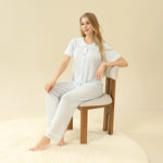 Jacquard Pajama Set 2Pc For Women