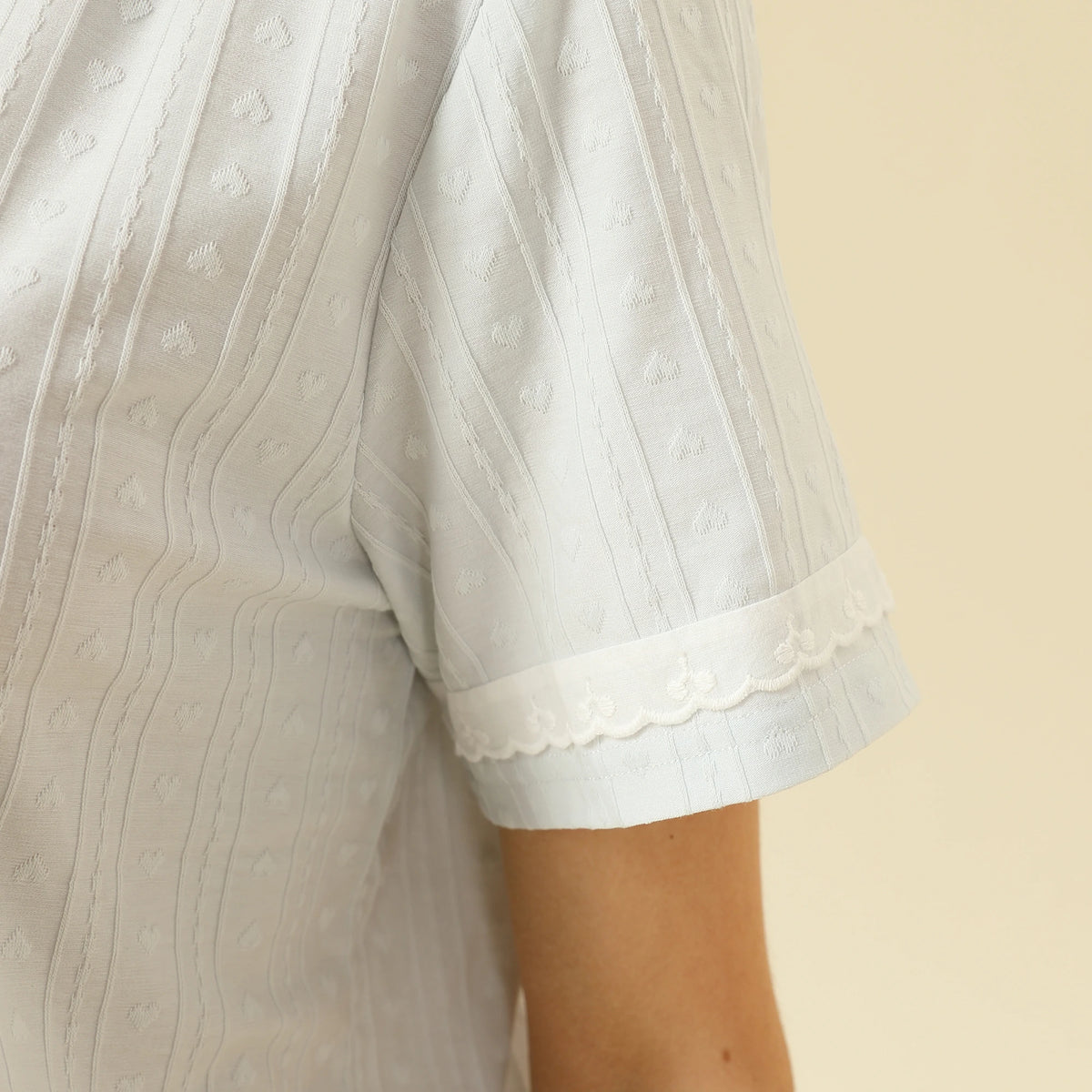 Jacquard Pajama Set 2Pc For Women