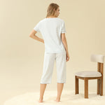 Jacquard Pajama Set 2Pc For Women