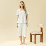 Jacquard Pajama Set 2Pc For Women