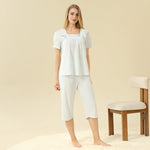 Jacquard Pajama Set 2Pc For Women