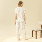 Floral Pajama Set 2Pc For Women
