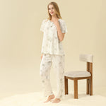 Floral Pajama Set 2Pc For Women