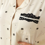 Floral Pajama Set 2Pc For Women