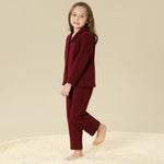 Shirt:Plain,Pants:Plain Pajama Set-2Pc For Girls