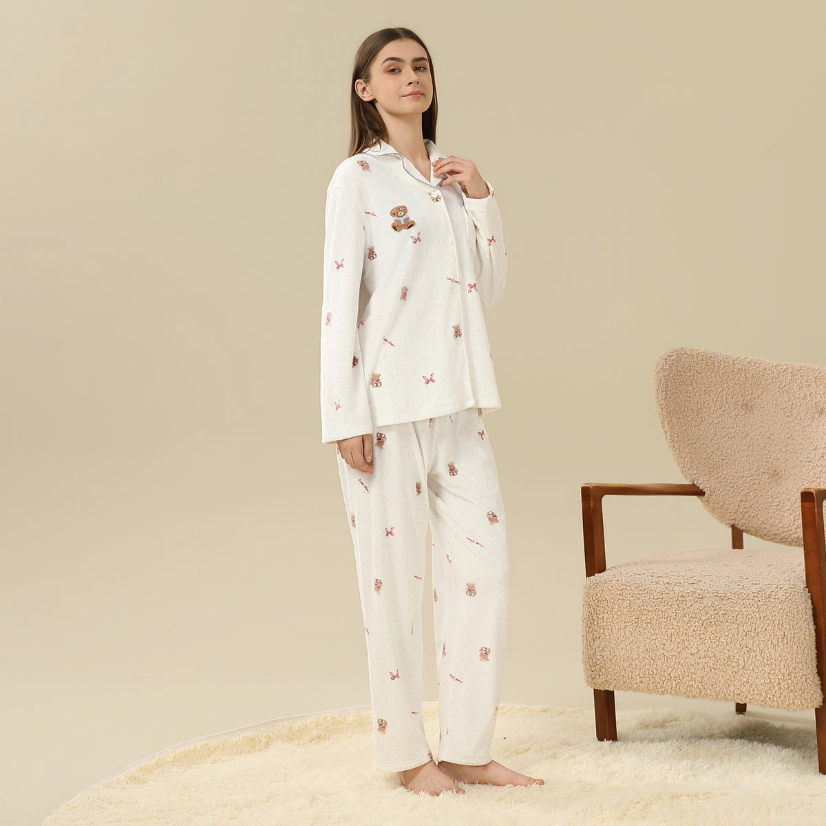 Printed Pajama Set-2Pc For Women