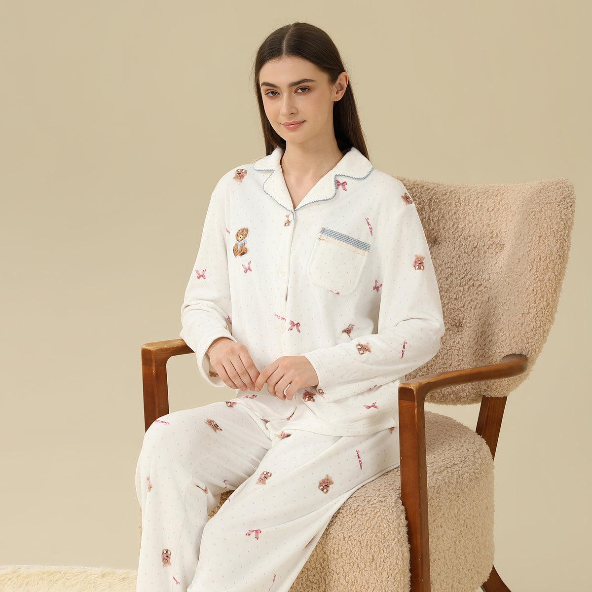 Printed Pajama Set-2Pc For Women