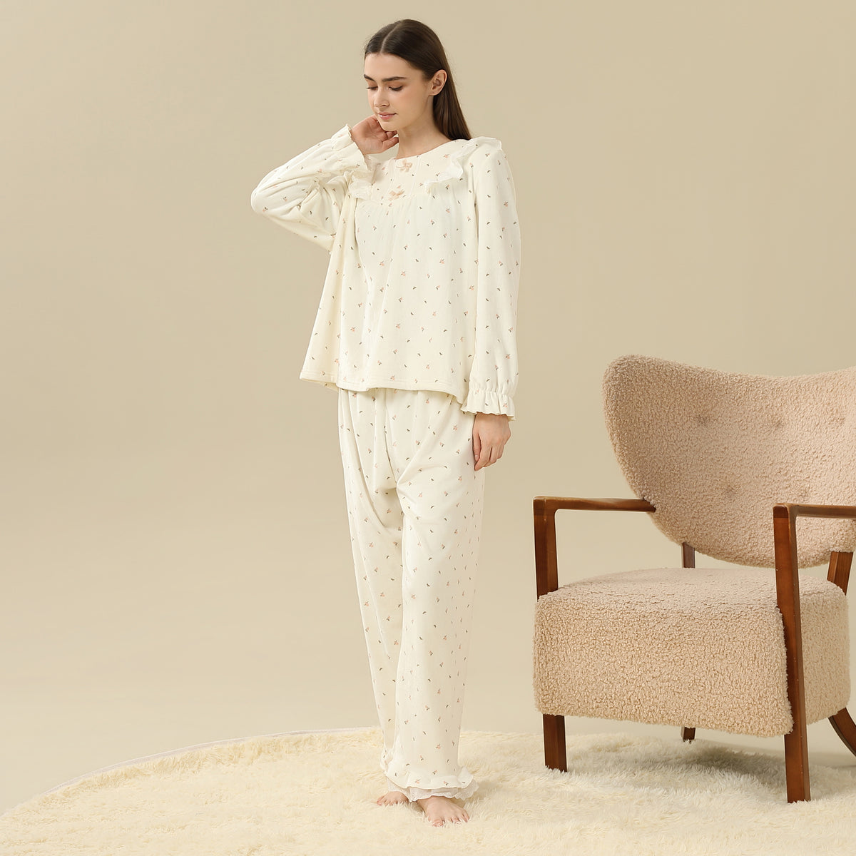 Floral Pajama Set-2Pc For Women