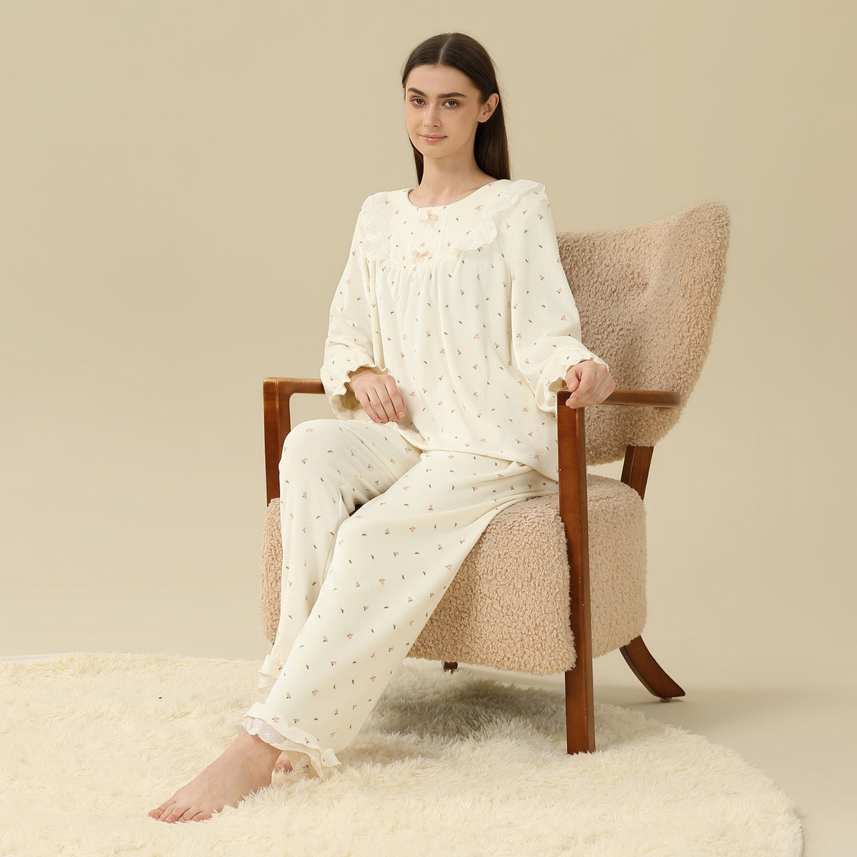 Floral Pajama Set-2Pc For Women