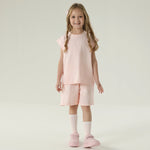 طقم بيجامة مزين بطباعة للمواليد البنات