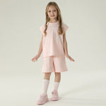 طقم بيجامة مزين بطباعة للمواليد البنات