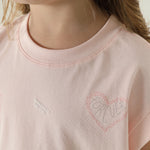 طقم بيجامة مزين بطباعة للمواليد البنات