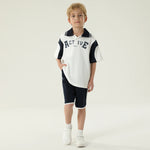 طقم بيجاما مطرز - قطعتان للأولاد