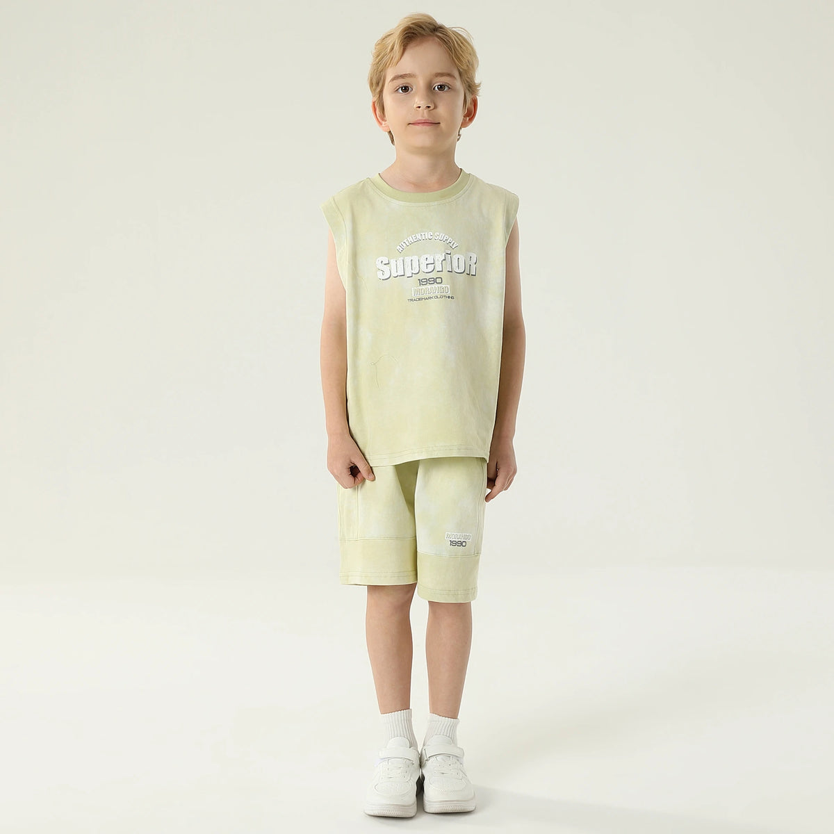 طقم بيجاما مزين بطباعة 2 قطعة للأولاد