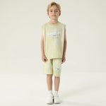 طقم بيجاما مزين بطباعة 2 قطعة للأولاد