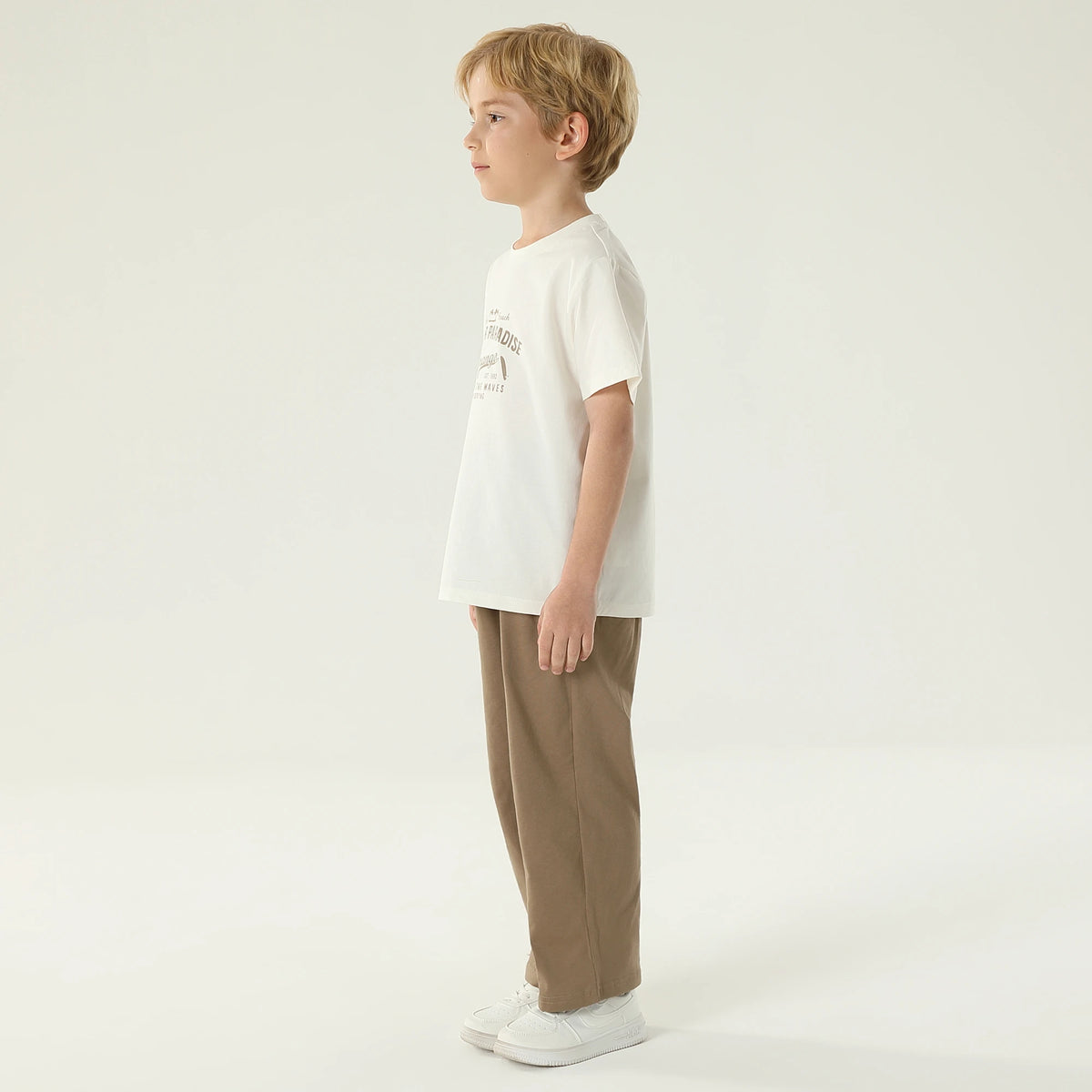 طقم بيجاما مزين بطباعة 2 قطعة للأولاد