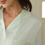 Embroidery Pajama Set-2Pc For Women