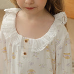 بيجاما مزينة بطباعة للبنات