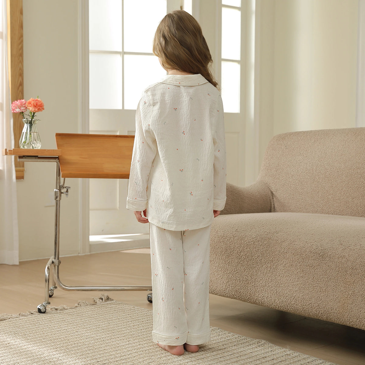 بيجاما مزينة بطباعة للبنات