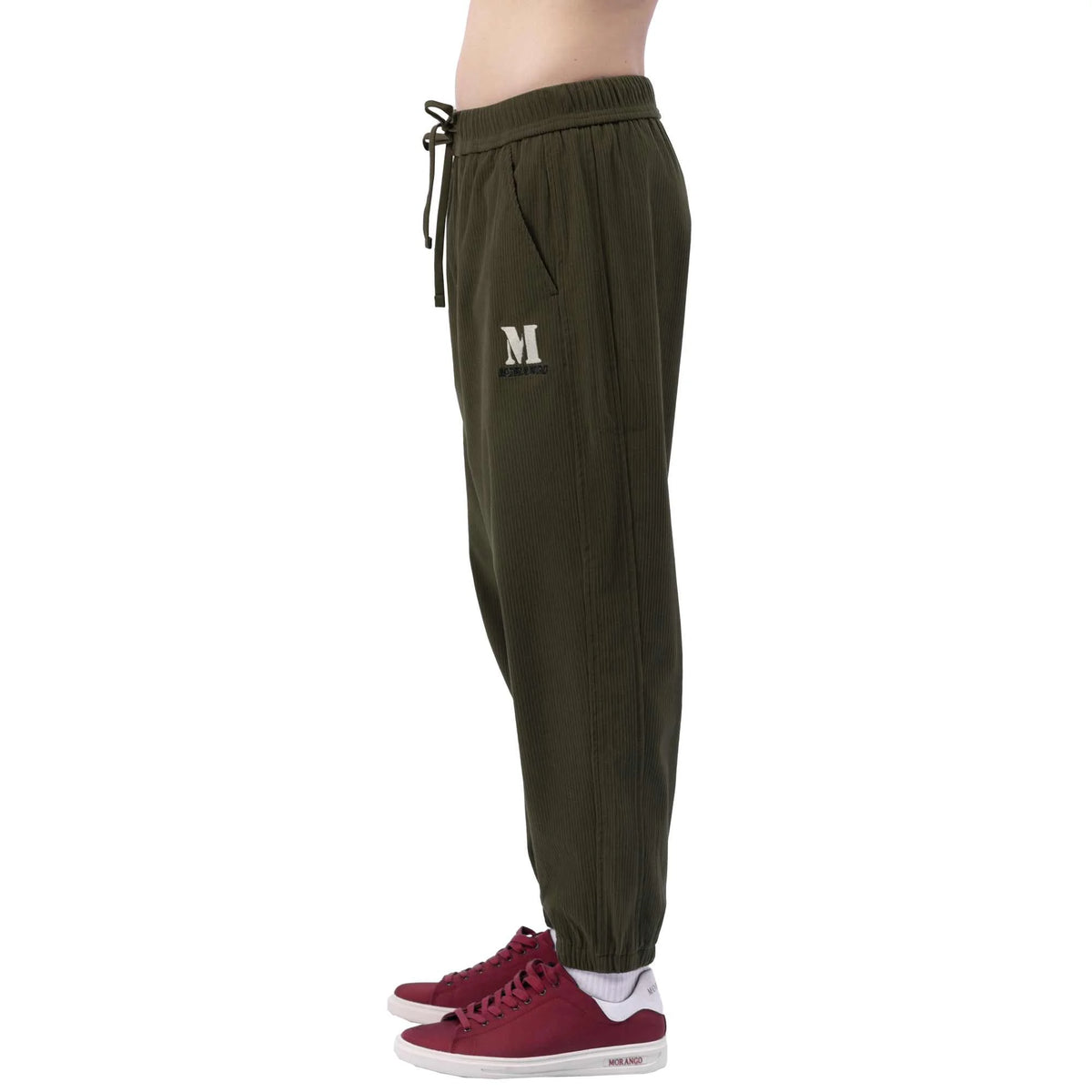 embroidery casual pants for men image