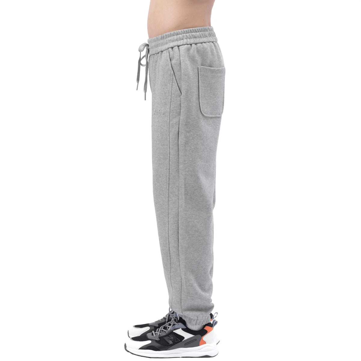 solid casual pants for men image