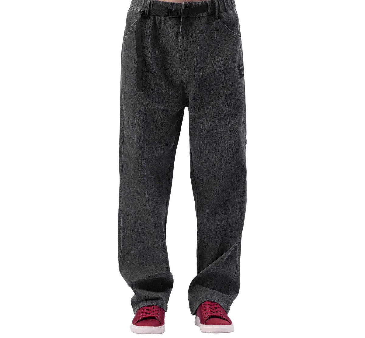 badge casual pants for men image