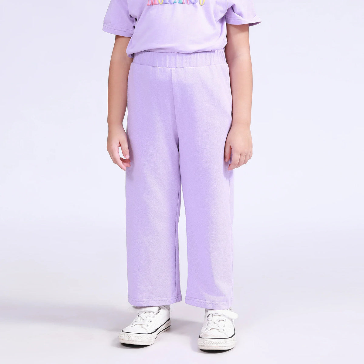 Plain Pants for Girls Purple Image