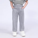 Gray Green Plain Pants for Boys Image