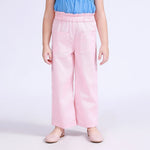 Pink Plain Pants for Girls Image