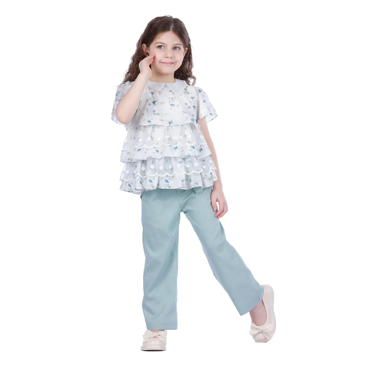 Solid Classic Pants For Girls Image