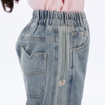 Casual Washed Jeans Pants for Girls Image