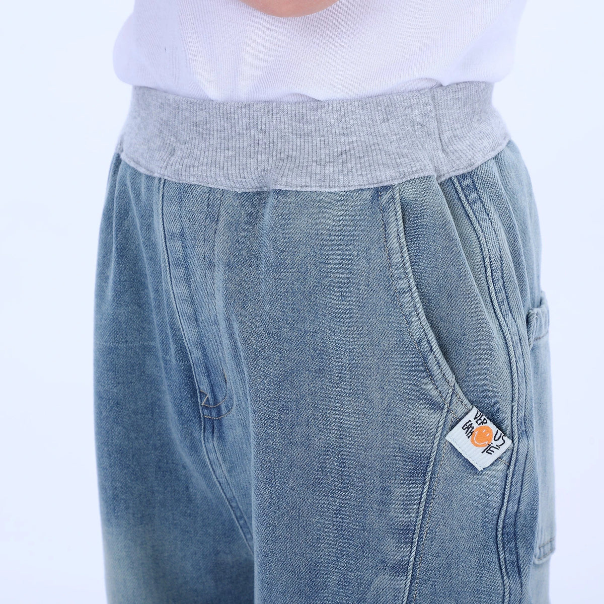 Casual Washed Jeans Pants for Boys Image