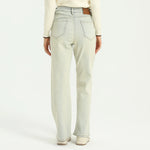 Elegant Washed Jeans Pants for Women Image