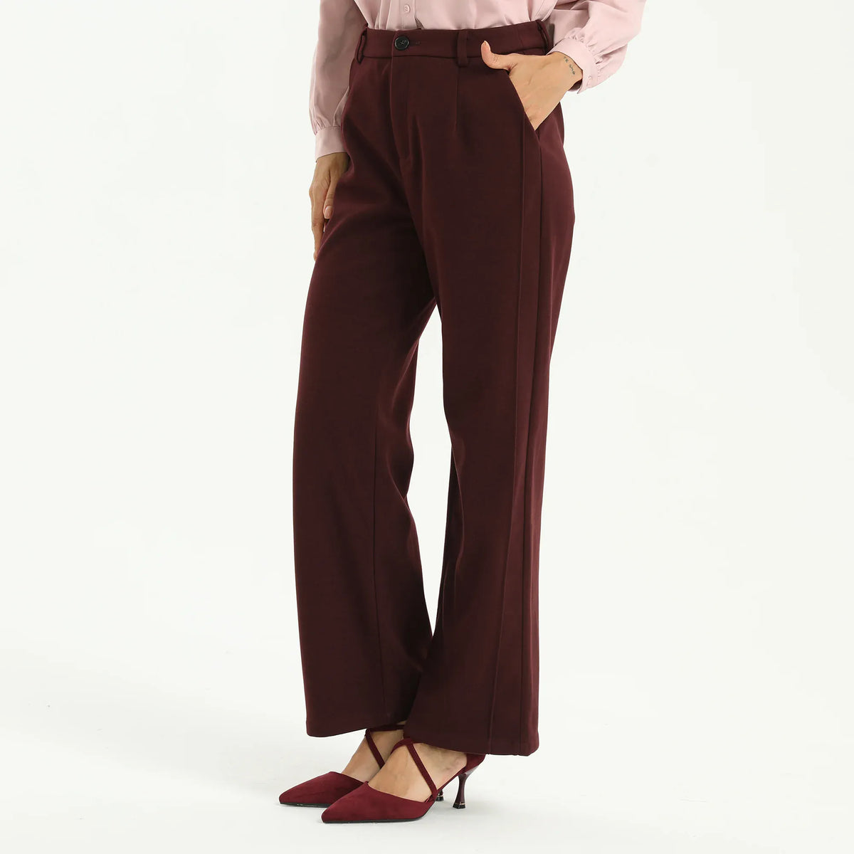 Elegant Plain Pants for Women Image