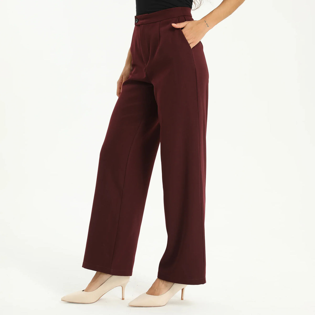 Elegant Plain Pants for Women Image